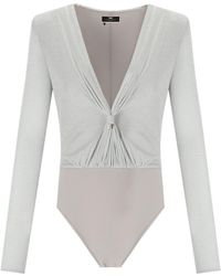 Elisabetta Franchi - Lurex Bodysuit - Lyst