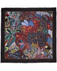 Ferragamo - Batik Print Cashmere Shawl - Lyst