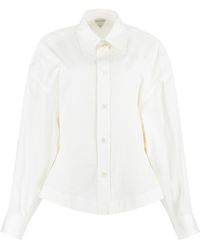 Bottega Veneta - Long Sleeve Cotton Shirt - Lyst