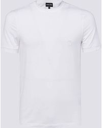 Giorgio Armani - White Viscose T-shirt - Lyst