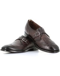 Zapatos con correa monk Officine Creative de Cuero de color Negro para hombre Hombre Zapatos de Zapatos sin cordones de Zapatos con hebilla 