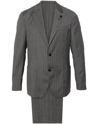 Lardini - Pinstriped Single-Breasted Wool Suit - Lyst