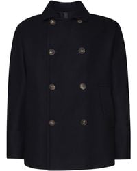 Hevò - Ortolini Virgin Wool And Cotton Blend Jacket - Lyst