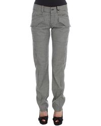 Ermanno Scervino - Checkered Cotton Casual Pants - Lyst