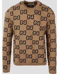 Gucci - Gg Wool Jacquard Sweater - Lyst
