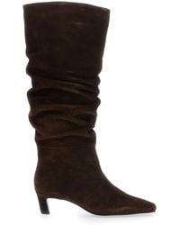 Alohas - Kalila Knee-High Boots With Square Toe And Low Heel - Lyst