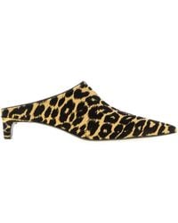 Jil Sander - Printed Calf Hair Mules - Lyst
