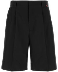 Gucci - Wool-Blend Bermuda Shorts With Web Detail - Lyst