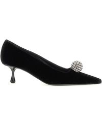 Jimmy Choo - Orb 50 Velvet Pumps - Lyst