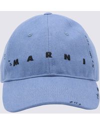 Marni - Cotton Denim Baseball Cap - Lyst