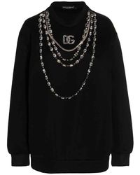 Dolce & Gabbana Jewel Sweatshirt - Black