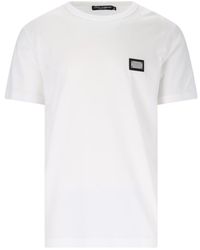 Dolce & Gabbana - Crew-Neck Cotton T-Shirt - Lyst