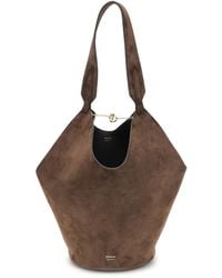KHAITE - Lotus Small Shulder Bag Calf Leather Bos Taurus Shoulder - Lyst
