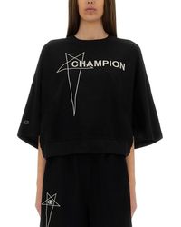 Rick Owens X Champion - Cropped Tommy T T-Shirt - Lyst