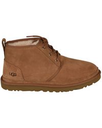 UGG Larus Leather Lace-Up Boots in Brown for Men | Lyst
