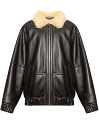 Jacquemus - Shearling Coat Le Bombardier - Lyst