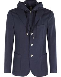 Eleventy - Giacca Monopetto Pettorina - Lyst