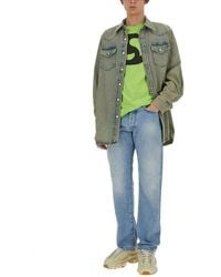 Acne Studios - T-Shirt With Print Cotton Lyocell T-Shirts - Lyst