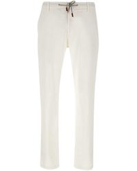 Eleventy - Stretch Cotton Trousers - Lyst