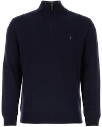 Polo Ralph Lauren - Midnight Blue Wool Sweater - Lyst