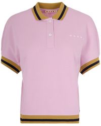 Marni - Polo Shirt With Colored Edges - Lyst