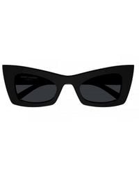 Saint Laurent - Sunglasses Cat Eye Full Rim, Frame And Lens Sl702001 - Lyst