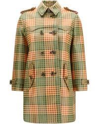 Burberry - Summerside Check Trench Polyester; Polyamide Coats - Lyst