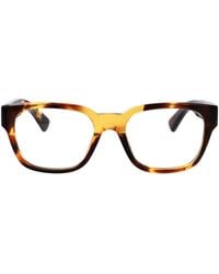 Bottega Veneta - Havana-Havana-Transparent Recycled Acetate Glasses - Lyst