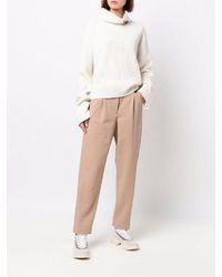 Brunello Cucinelli - Beige Cotton Casual Pants - Lyst