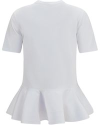 Alaïa - T-Shirt Cotton-Jersey Crinoline T-Shirts & Jerseys - Lyst