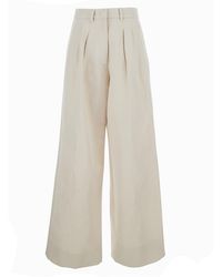 PT Torino - Wide-Leg Pants With Front Pleats - Lyst