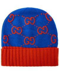Gucci - Gg Monogram Wool Beanie Accessories Beanies & Hats - Lyst