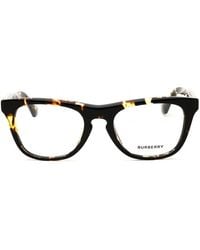 Burberry - Eyeglasses Square Full Rim, Dark Havana Frame And Clear Demo Lenses Lens Be24094106 - Lyst