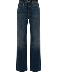 R13 - Wide-Leg Jeans Cotton - Lyst