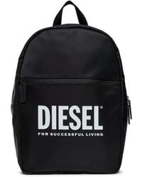 DIESEL - Backpack With Logo Nylon + Contrast Polyester Backpacks - Lyst