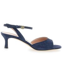 Pollini - Heeles Heeled Sandals With Leather Straps For Heels - Lyst
