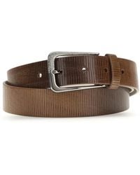 Brunello Cucinelli - Carved Leather Belt With Shimmering Buckle - Lyst