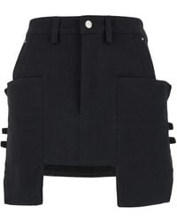 Rick Owens - Stefan' Mini-Skirt With Patch Pockets - Lyst