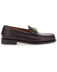 Sebago - Joe Modena Bordeaux Pull-On Loafers With Horsebit Detail - Lyst