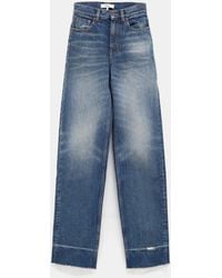 Chloé - Jean En Denim De Coton Dark Cobalt - Lyst