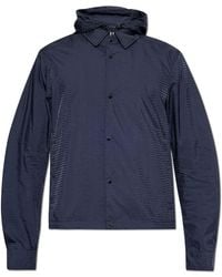 Emporio Armani - Jacket With Detachable Hood - Lyst
