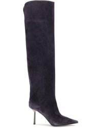 Le Silla - Calf Leather Bos Taurus Over The Knee Shoe - Lyst