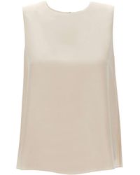 Theory - Straight Shell Silk Top - Lyst