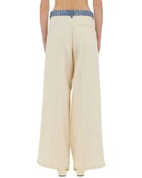 Moschino - Wide Fit Urban Pants Cotton Trousers - Lyst