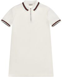 Gucci - Web Stripe Jersey Polo Dress For Girl Cotton T-Shirts - Lyst