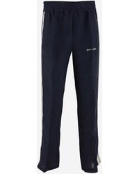 Palm Angels - Cotton Track Pants With Logo - Lyst