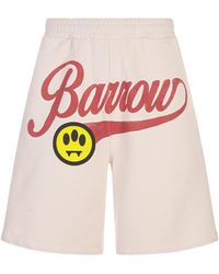 Barrow - Logo Print Shorts - Lyst