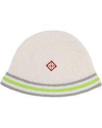 CASABLANCA - Knit Hat With Logo - Lyst
