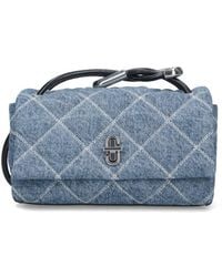 Marc Jacobs - The Quilted Dual Chain Denim Mini Shoulder Bag - Lyst