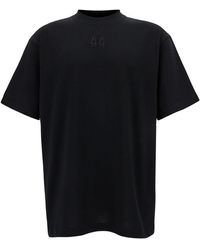 44 Label Group - T-Shirt With Logo Embroidery And Print - Lyst